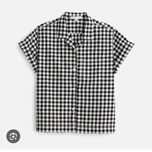 Alex Mill Maddie Camp Shirt in gingham. Size L large button up top